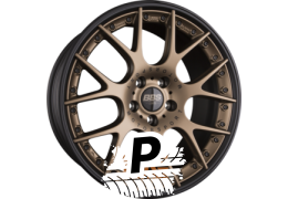 BBS CH-RII Radstern Bronze Matt - Felgenbett Schwarz mit AFS 9.50 x 20 ET 40 5x120