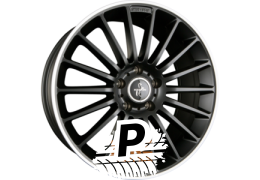 KESKIN KT15 SPEED Matt Black Lip Polished (MBLP) 8.00 x 18 ET 30 5x112
