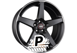 MOMO FIVE Black Matt Polished 8.00 x 18 ET 42.00 5x112 MOMO FIVE Black Matt Polished 8.00 x 18 ET 42.00 5x112