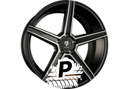 MB-DESIGN KV1 Mattschwarz Poliert 10.00 x 22 ET 35.00 5x112