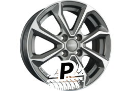 DEZENT KT DARK - Gunmetal Polished 6.00 x 16 ET 49.00 4x100