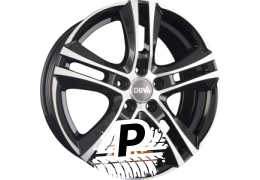 DBV ANDORRA II Schwarz Glänzend Frontpoliert 6.50 x 16 ET 45.00 5x114.3