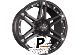 RID R01 Matte Black + Chrome Inserts 9.00 x 18 ET -13.00 6x139.7