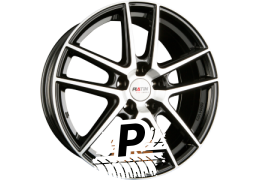 PLATIN P 73 Diamant Schwarz Frontpoliert 8.00 x 19 ET 45.00 5x108