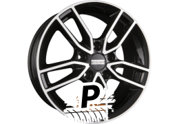 FONDMETAL KOROS Glossy Black Machined - Diamond Black 7.00 x 17 ET 40.00 5x114.3