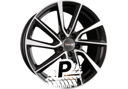 AVUS Racing AC-518 Black Polished 7.50 x 17 ET 40.00 5x114.3