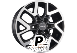 MAK GRAVEL Black Mirror Face 7.50 x 17 ET 25.00 6x139.7